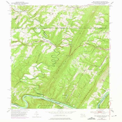 Bellegrove MD topo map, 1:24000 Scale, 7.5 X 7.5 Minute, Historical, 1951, Updated 1975, 26.9 x 21.9 in - Polypropylene