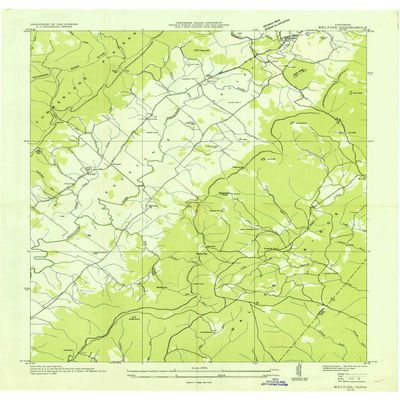 YellowMaps Melvine TN topo map, 1:24000 Scale, 7.5 X 7.5 Minute, Historical, 1935, 27.3 x 22 in - Tyvek