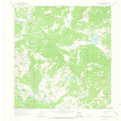 YellowMaps Chalk Mountain CO topo map, 1:24000 Scale, 7.5 X 7.5 Minute, Historical, 1961, Updated 1963, 26.9 x 22.3 in - Polypropylene