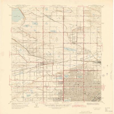 YellowMaps Arvada CO topo map, 1:31680 Scale, 7.5 X 7.5 Minute, Historical, 1944, 20.9 x 17 in - Polypropylene