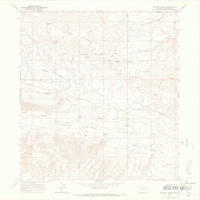 YellowMaps Beaver Basin CO topo map, 1:24000 Scale, 7.5 X 7.5 Minute, Historical, 1966, Updated 1969, 27.2 x 22.1 in - Polypropylene