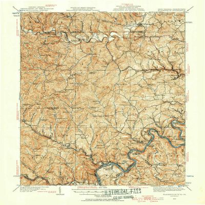 YellowMaps Blacksville WV topo map, 1:62500 Scale, 15 X 15 Minute, Historical, 1923, Updated 1956, 20.7 x 16.8 in - Polypropylene