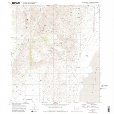 YellowMaps Alvord Hot Springs OR topo map, 1:24000 Scale, 7.5 X 7.5 Minute, Historical, 1968, Updated 1981, 26.8 x 22 in - Polypropylene