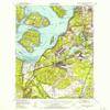 YellowMaps Anderson Island WA topo map, 1:62500 Scale, 15 X 15 Minute, Historical, 1948, Updated 1955, 20.8 x 17 in - Polypropylene view 1