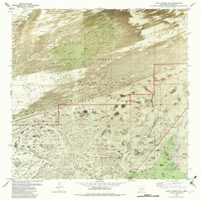 YellowMaps Lake Lucero NE NM topo map, 1:24000 Scale, 7.5 X 7.5 Minute, Historical, 1982, Updated 1982, 27 x 22 in - Polypropylene