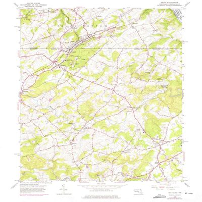 YellowMaps Delta PA topo map, 1:24000 Scale, 7.5 X 7.5 Minute, Historical, 1956, Updated 1975, 26.8 x 22 in - Polypropylene