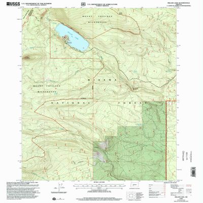 Miller Lake OR topo map, 1:24000 Scale, 7.5 X 7.5 Minute, Historical, 1999, Updated 2002, 26.8 x 21.9 in - Tyvek