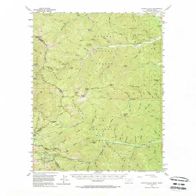 YellowMaps Cooper Gulch MT topo map, 1:62500 Scale, 15 X 15 Minute, Historical, 1956, Updated 1964, 21.8 x 18 in - Polypropylene