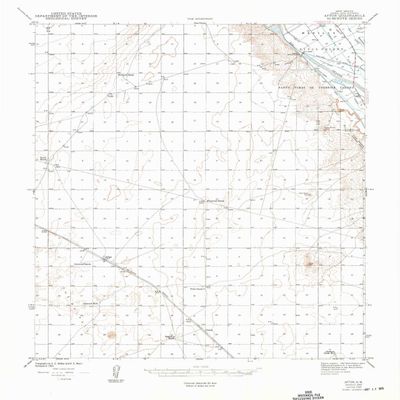 YellowMaps Afton NM topo map, 1:62500 Scale, 15 X 15 Minute, Historical, 1943, Updated 1949, 20.9 x 18 in - Polypropylene