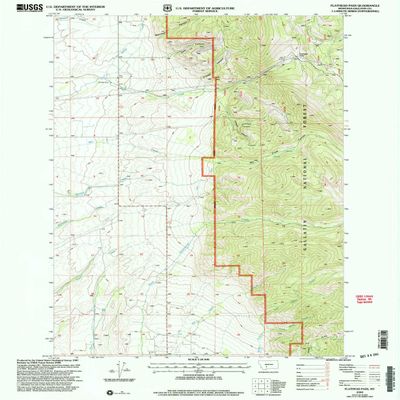 YellowMaps Flathead Pass MT topo map, 1:24000 Scale, 7.5 X 7.5 Minute, Historical, 2000, Updated 2005, 26.8 x 22 in - Polypropylene