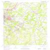 YellowMaps Athens East GA topo map, 1:24000 Scale, 7.5 X 7.5 Minute, Historical, 1964, Updated 1975, 27 x 22.1 in - Polypropylene view 1
