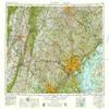 YellowMaps Baltimore MD topo map, 1:250000 Scale, 1 X 2 Degree, Historical, 1957, Updated 1979, 21.9 x 30.9 in - Polypropylene view 1