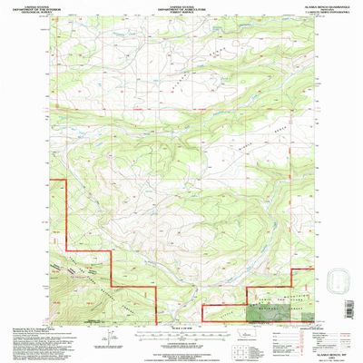 YellowMaps Alaska Bench MT topo map, 1:24000 Scale, 7.5 X 7.5 Minute, Historical, 1995, Updated 1997, 26.9 x 21.6 in - Polypropylene