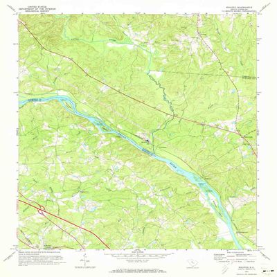 YellowMaps Richtex SC topo map, 1:24000 Scale, 7.5 X 7.5 Minute, Historical, 1971, Updated 1973, 26.8 x 22 in - Tyvek