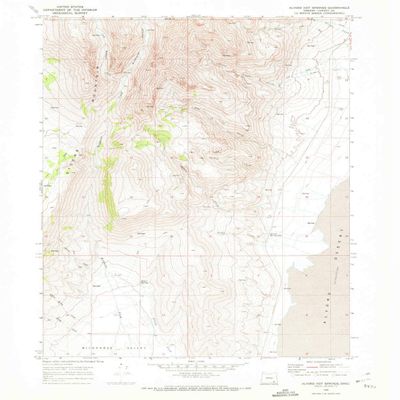 YellowMaps Alvord Hot Springs OR topo map, 1:24000 Scale, 7.5 X 7.5 Minute, Historical, 1968, Updated 1972, 26.9 x 22 in - Polypropylene