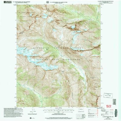 YellowMaps Clark Mountain WA topo map, 1:24000 Scale, 7.5 X 7.5 Minute, Historical, 2004, Updated 2008, 26.9 x 22 in - Polypropylene