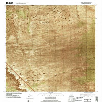 Thorn Well NM topo map, 1:24000 Scale, 7.5 X 7.5 Minute, Historical, 1996, Updated 2002, 26.8 x 22 in - Polypropylene