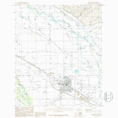 YellowMaps Belgrade MT topo map, 1:24000 Scale, 7.5 X 7.5 Minute, Historical, 1987, Updated 1988, 26.8 x 22 in - Polypropylene