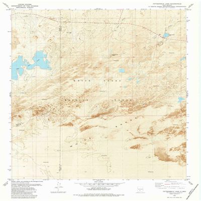 YellowMaps Fifteenmile Lake NM topo map, 1:24000 Scale, 7.5 X 7.5 Minute, Historical, 1982, Updated 1982, 27 x 22 in - Polypropylene