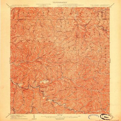 YellowMaps Littleton WV topo map, 1:62500 Scale, 15 X 15 Minute, Historical, 1903, 19.8 x 16.5 in - Tyvek