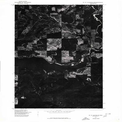 YellowMaps Mt St Helens SE WA topo map, 1:24000 Scale, 7.5 X 7.5 Minute, Historical, 1975, Updated 1980, 26.9 x 22.1 in - Polypropylene