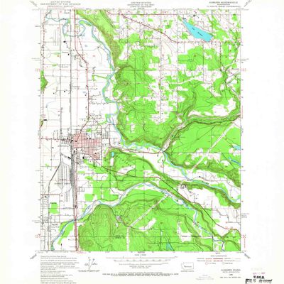 YellowMaps Auburn WA topo map, 1:24000 Scale, 7.5 X 7.5 Minute, Historical, 1949, Updated 1967, 26.8 x 22 in - Tyvek