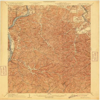 Belleville WV topo map, 1:62500 Scale, 15 X 15 Minute, Historical, 1906, Updated 1915, 19.9 x 16.5 in - Tyvek