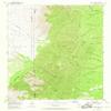 YellowMaps Capilla Peak NM topo map, 1:24000 Scale, 7.5 X 7.5 Minute, Historical, 1954, Updated 1969, 26.9 x 22 in - Polypropylene view 1