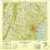 YellowMaps Baltimore MD topo map, 1:250000 Scale, 1 X 2 Degree, Historical, 1948, Updated 1950, 24 x 31.5 in - Polypropylene view 1