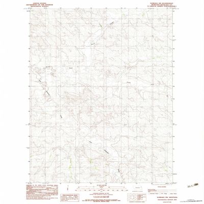YellowMaps Elmdale SW MT topo map, 1:24000 Scale, 7.5 X 7.5 Minute, Historical, 1983, Updated 1983, 26.9 x 22.1 in - Polypropylene