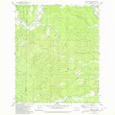 YellowMaps Birkenfeld OR topo map, 1:24000 Scale, 7.5 X 7.5 Minute, Historical, 1979, Updated 1980, 26.9 x 22 in - Polypropylene