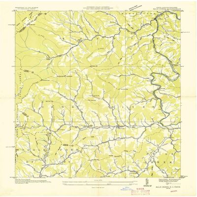 YellowMaps Bald Creek NC topo map, 1:24000 Scale, 7.5 X 7.5 Minute, Historical, 1935, 26.9 x 22 in - Tyvek