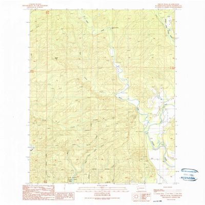 YellowMaps Prices Peak WA topo map, 1:24000 Scale, 7.5 X 7.5 Minute, Historical, 1990, Updated 1990, 27 x 22.1 in - Polypropylene