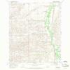 YellowMaps Benteen MT topo map, 1:24000 Scale, 7.5 X 7.5 Minute, Historical, 1967, Updated 1971, 26.9 x 22 in - Tyvek view 1