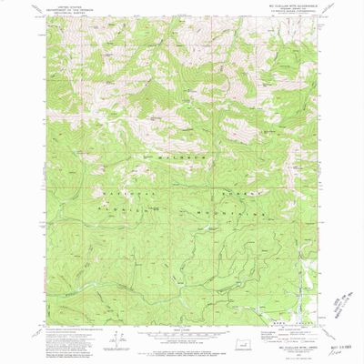 Mc Clellan MTN OR topo map, 1:24000 Scale, 7.5 X 7.5 Minute, Historical, 1972, Updated 1981, 26.9 x 21.9 in - Tyvek