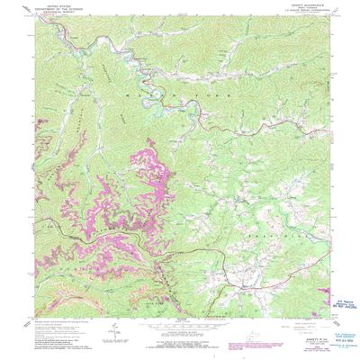 YellowMaps Arnett WV topo map, 1:24000 Scale, 7.5 X 7.5 Minute, Historical, 1964, Updated 1989, 27.2 x 22 in - Polypropylene