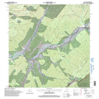 YellowMaps Alvon WV topo map, 1:24000 Scale, 7.5 X 7.5 Minute, Historical, 1995, Updated 1998, 27 x 21.9 in - Polypropylene