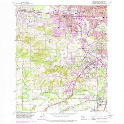 YellowMaps Beaverton OR topo map, 1:24000 Scale, 7.5 X 7.5 Minute, Historical, 1961, Updated 1977, 26.8 x 21.9 in - Polypropylene