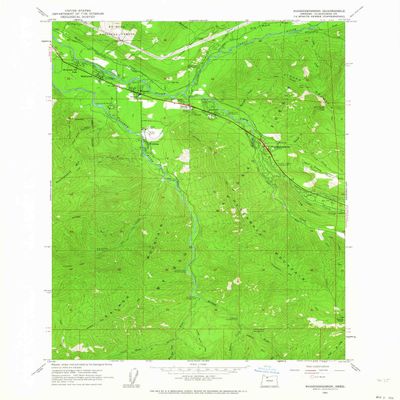 YellowMaps Rhododendron OR topo map, 1:24000 Scale, 7.5 X 7.5 Minute, Historical, 1962, Updated 1964, 26.9 x 22 in - Tyvek