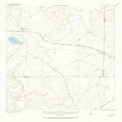 YellowMaps Big Lake TX topo map, 1:62500 Scale, 15 X 15 Minute, Historical, 1920, Updated 1965, 20.8 x 16.9 in - Polypropylene