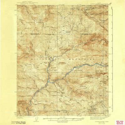 YellowMaps Boehls Butte ID topo map, 1:62500 Scale, 15 X 15 Minute, Historical, 1943, 19.8 x 16.4 in - Polypropylene