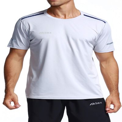 Akilex Mens Running Dry Fit T-Shirt Athletic Outdoor Short Sleeve Comfortable Sports Top