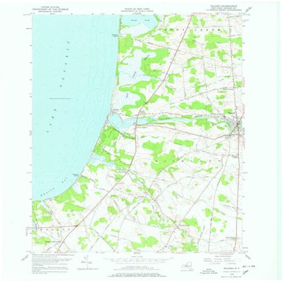 YellowMaps Pulaski NY topo map, 1:24000 Scale, 7.5 X 7.5 Minute, Historical, 1956, Updated 1978, 27 x 22.1 in - Tyvek