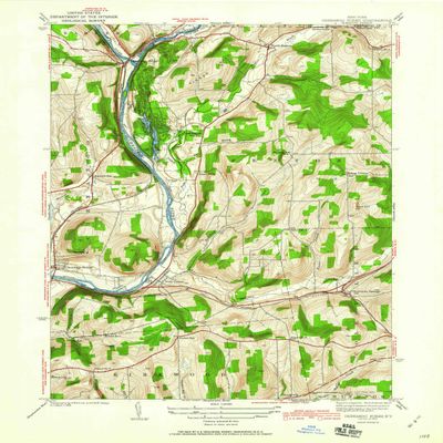 YellowMaps Chenango Forks NY topo map, 1:24000 Scale, 7.5 X 7.5 Minute, Historical, 1942, Updated 1960, 26.9 x 22 in - Polypropylene