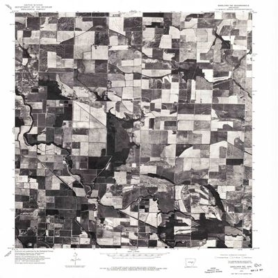 YellowMaps England NE AR topo map, 1:24000 Scale, 7.5 X 7.5 Minute, Historical, 1975, Updated 1977, 26.8 x 22 in - Polypropylene