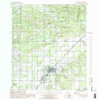 YellowMaps Mancelona MI topo map, 1:24000 Scale, 7.5 X 7.5 Minute, Historical, 1985, Updated 1986, 26.9 x 22 in - Polypropylene
