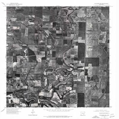 YellowMaps Mc Gehee SE AR topo map, 1:24000 Scale, 7.5 X 7.5 Minute, Historical, 1975, Updated 1976, 26.8 x 22 in - Polypropylene