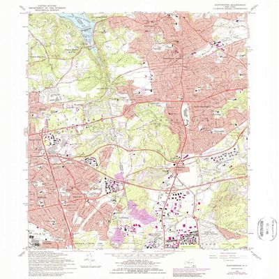 YellowMaps Huntington NY topo map, 1:24000 Scale, 7.5 X 7.5 Minute, Historical, 1967, Updated 1989, 27 x 22 in - Polypropylene