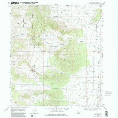 YellowMaps Almo ID topo map, 1:24000 Scale, 7.5 X 7.5 Minute, Historical, 1968, Updated 1979, 26.7 x 22 in - Tyvek