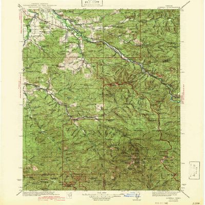 Lowell OR topo map, 1:125000 Scale, 30 X 30 Minute, Historical, 1942, Updated 1942, 19.8 x 16.5 in - Tyvek